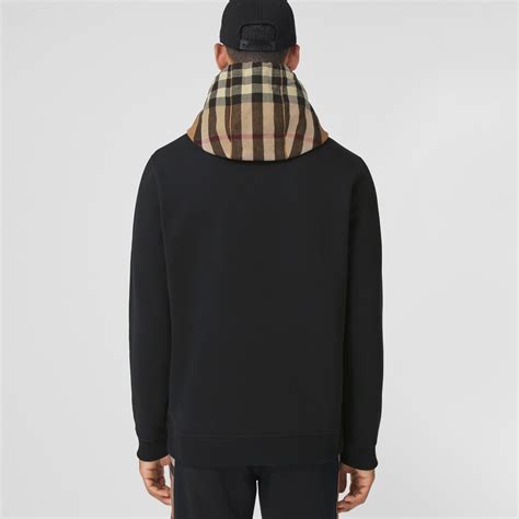 burberry checked hoodie